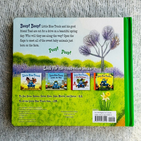 Little Blue Truck’s Springtime A Lift-the-flap Book Baby Board Book - Picture 6 of 6